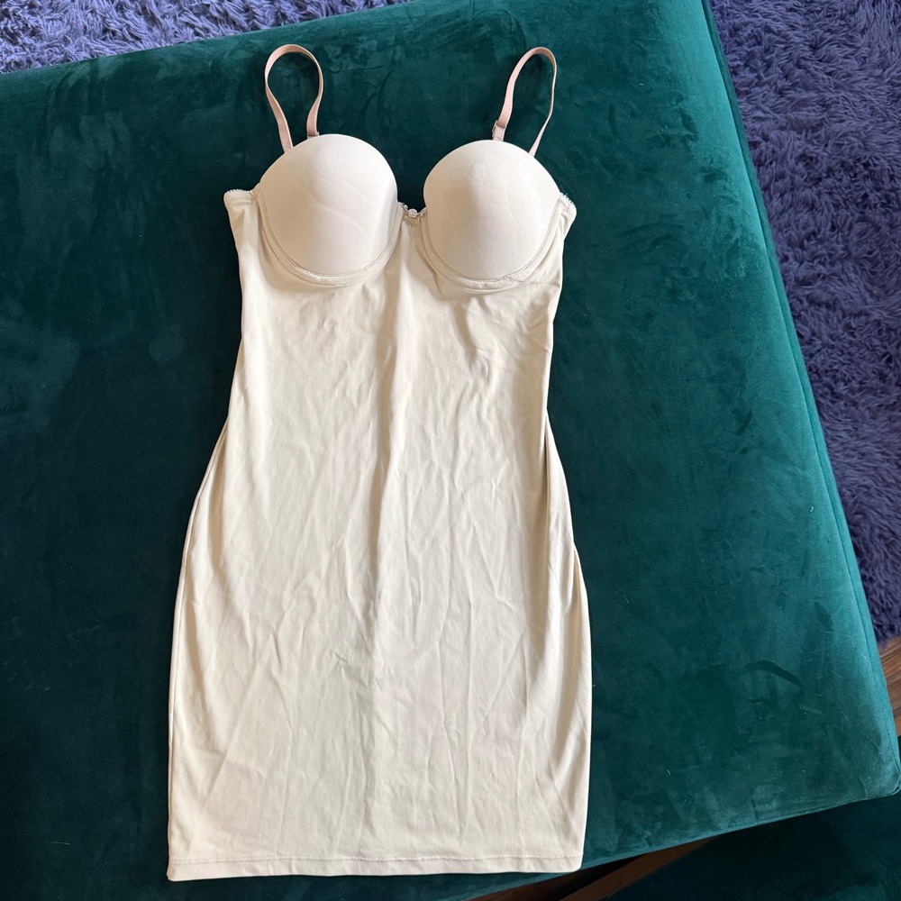 Victoria's Secret Pink Nude Body‎ Shaper Slip Dress 36A 591200-034